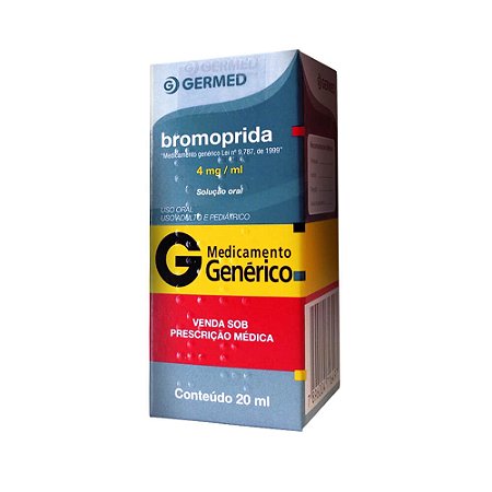 BROMOPRIDA  4MG/ML - 20 ML -  SOLUÇÃO ORAL