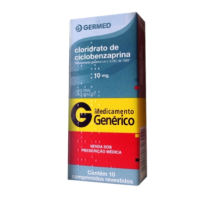 CLORIDRATO DE CICLOBENZAPRINA 10 MG X 15 COMPRIMIDOS