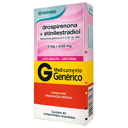 DROSPIRENONA 3 MG + ETINILESTRADIOL 0,03 X 63 COMPRIMIDOS