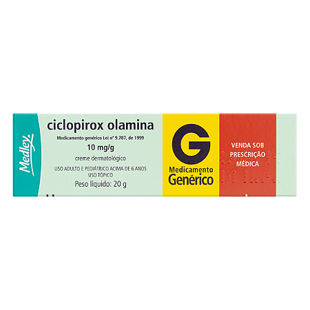 CICLOPIROX OLAMINA 10MG/G X 20G - CREME DERMATOLOGICO