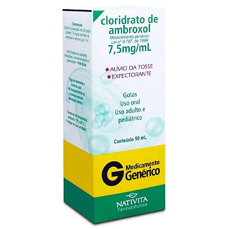 AMBROXOL  7,5 MG/ 5ML X 50 ML - GOTAS