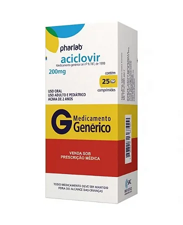 ACICLOVIR 200 MG X 25 COMPRIMIDOS