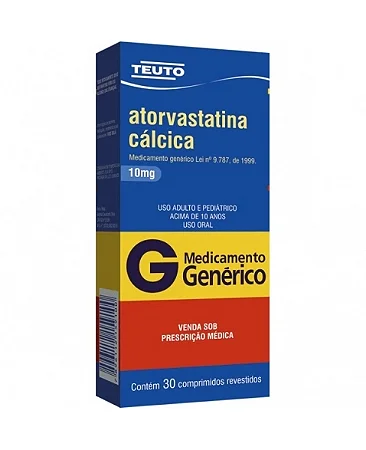 ATORVASTATINA CALCICA 10 MG X 30 COMPRIMIDOS