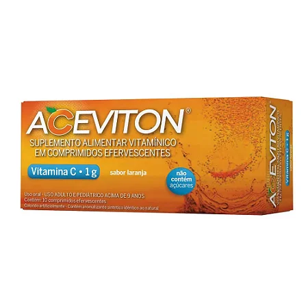 ACEVITON - VITAMINA C 1G C/ 10 COMPRIMIDOS EFERVECENTES