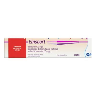 ESMCORT 30 G - CREME (CETOCONAZOL + BETAMETASONA + NEOMICINA)
