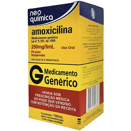 AMOXICILINA 250MG/5ML X 150 ML - SUSPENSAO ORAL