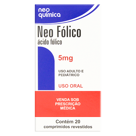 NEO FOLICO 5 MG X 20 COMPRIMIDOS
