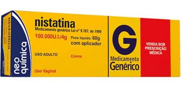 NISTATINA 100.000UI/4G -  60G  - CREME VAGINAL + APLICADOR