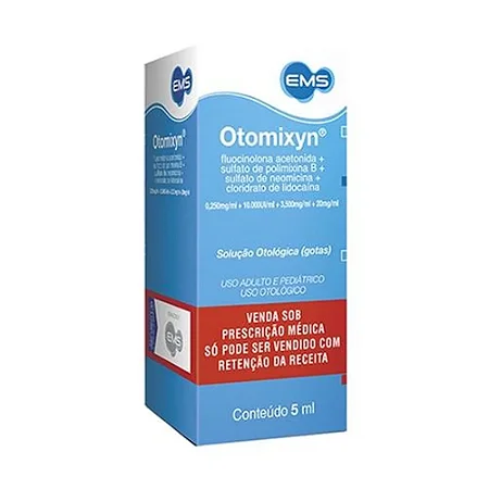 OTOMIXYN - GOTAS X 5 ML - SOLUÇAO OTOLOGICA