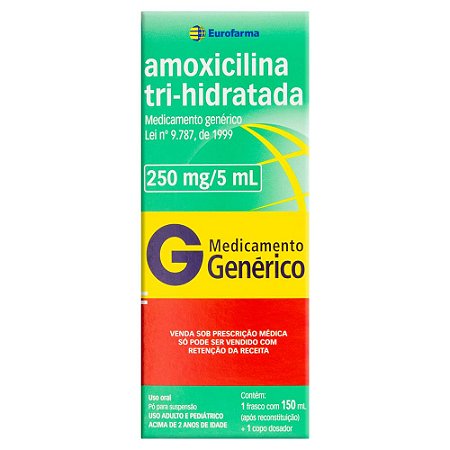 AMOXICILINA 250 MG / 5 ML X 150 ML - SUSPENSAO ORAL
