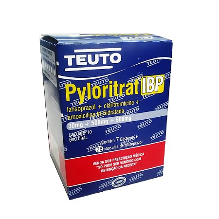 PYLORITRAT IBP - 7 BLISTERS X 28 CAPSULAS