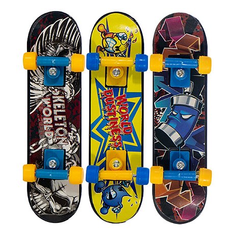 Brinquedo Radical Skate De Dedo Com Rampa Obstáculo Fingerboard