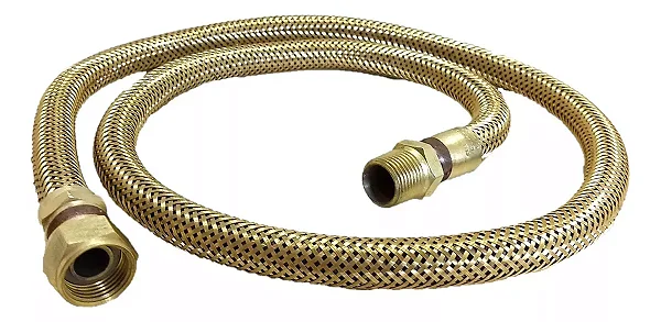 Flexivel Para Gas Metal 1/2X120Cm Com Malha, Emmeti
