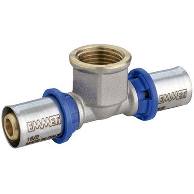Tee Femea Prensar 20Mm X 1/2 Água, Emmeti