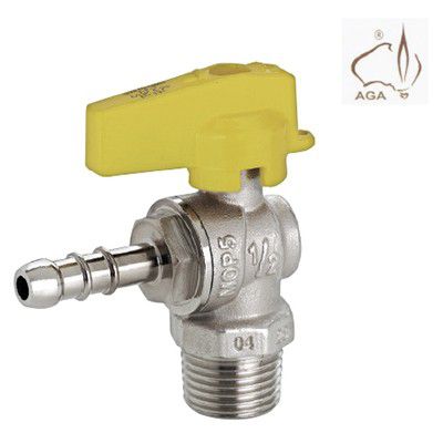 Registro Esfera Angular Para Gas 1/2(M) X 3/8(Bm), Emmeti