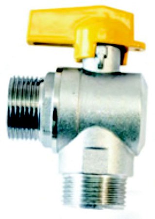 Registro Esfera Angular Para Gas 3/4"Mm, Emmeti