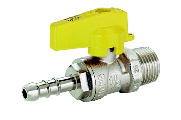 Registro / Valvula Norma Gas Reta 1/2(M)X3/8 Bm, Emmeti