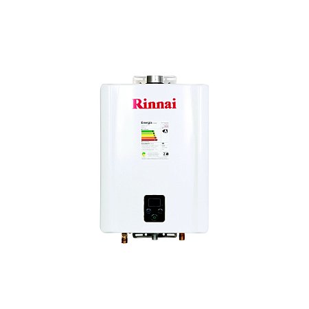 Aquecedor de Agua a Gás Eletrônico 21L E211 Rinnai GN Branco