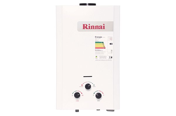 Aquecedor de Agua a Gás Mecânico 9L M09 Rinnai GLP Branco 2