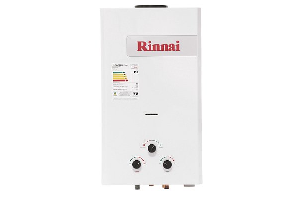 Aquecedor de Agua a Gás Mecânico 15L M15 Rinnai GLP Branco 2