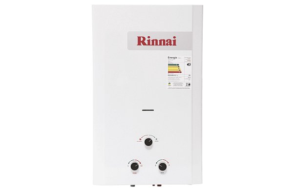 Aquecedor de Agua a Gás Mecânico 20L M20 Rinnai GLP Branco 2