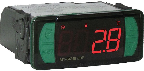 Termostato c/ Sensor MT512E FullGauge Preto 115/230V