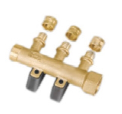 Distribuidor Aberto Com Fixacao 3/4 - 3Vias - 16M Pex, Emmet
