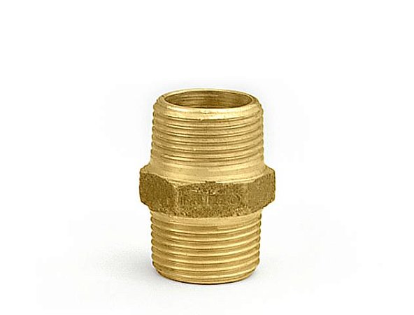 Niple Duplo Latão Bronze Ramo RM 1" RM 1"