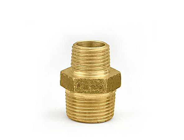 Niple Redução Latão Bronze Ramo RM 1" RM 3/4"
