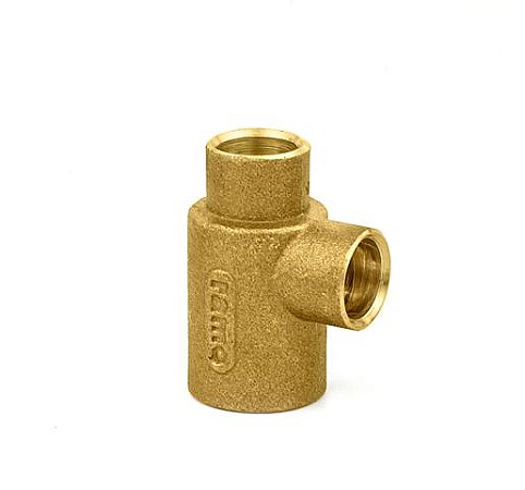 Tee Redução Lateral Bronze Ramo B 28 B 22