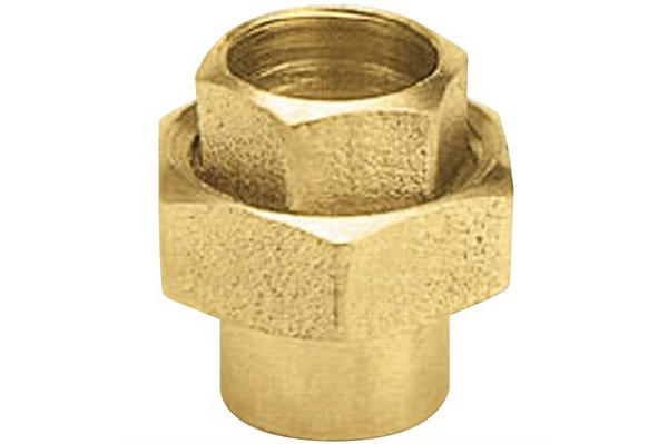 União Latão Cônica S/ borracha Ramo RF 3/4" RF 3/4"