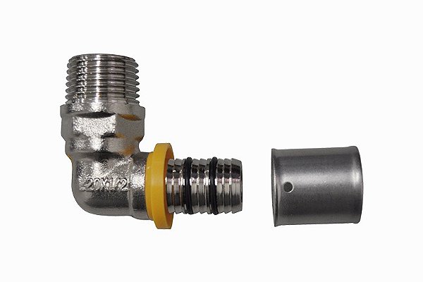 Cotovelo Macho Gas 16X1/2 Prensar Multi Gás, Sfera Gás