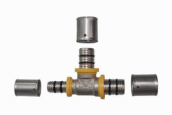 Tee Redução De Gas 20X16X20 Multi Gás, Sfera Gás