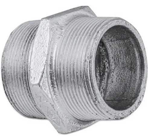 Niple Duplo Galvanizado 1/2" Segurimax