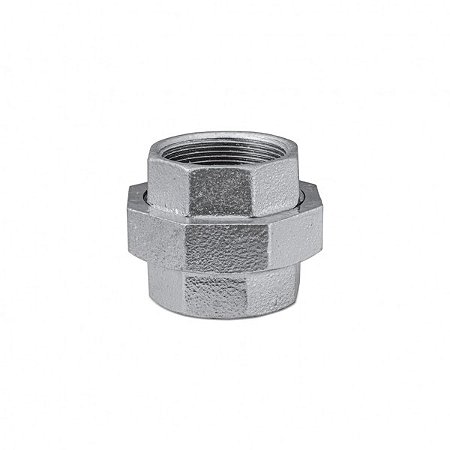 Uniao Galvanizado C/ Assento Conico Em Bronze 1/2" Segurimax