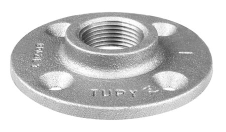 Flange Sextavado 1/2 NPT Media Pressao Tupy Preto