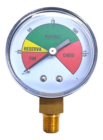 Manômetro Colorido Medidor De Pressão 150Psi Rosca 1/8 Npt