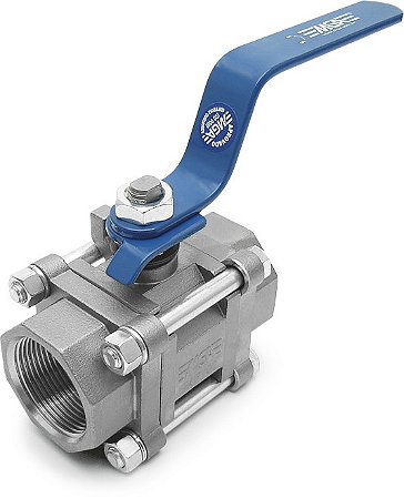 Valvula Esfera Tripartida 3/4 BSP Cl300 S1000 Wcb PP Tp/Hc B