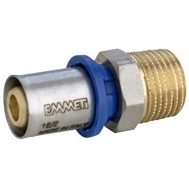 Conector Macho Prensar 16Mm X 1/2 Água, Emmeti