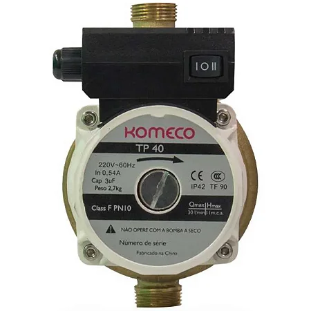 Pressurizador De Água Quente Tp40 G4 Bronze Komeco 220v
