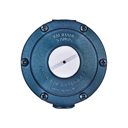 Regulador De Gas Aliança Segundo Estagio 506/27 Az 7Kg/H Ce: 1/4” Npt - Cs: 3/8” Npt