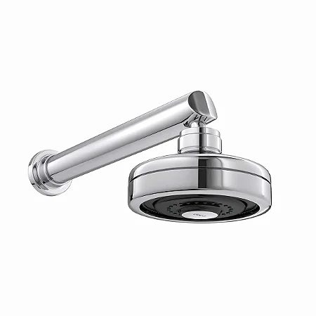 Chuveiro com Tubo de Parede com Entrada de Ar Acqua Plus Cromado