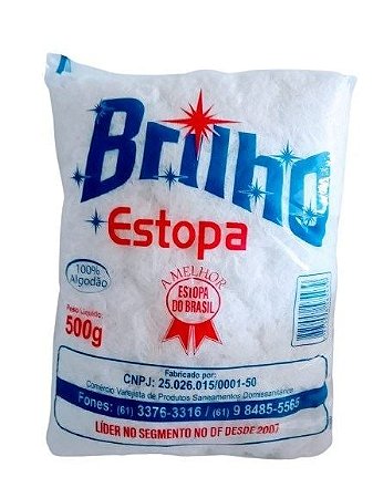 Estopa Branca 500G Brilho Estopas