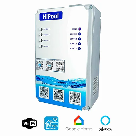 Micro Smart Plus Wi-Fi 4 Bombas De 10A Hipool Branco