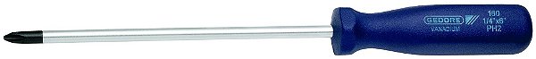 160- 1/4" X 6" Ph2 Chave Fenda Cruzada GEDORE