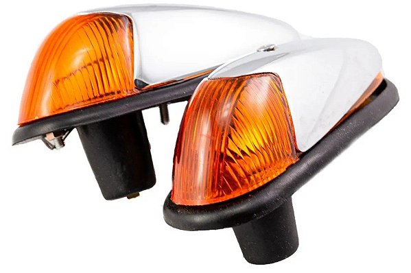 PAR DE PISCAS FUSCA 1960 - 64 AMBAR COMPLETA PREMIUM
