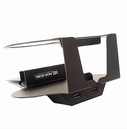 PORTA COPOS CARREGADOR USB E SUPORTE DE CELULAR KOMBI CLIPPER 1976 A 2014