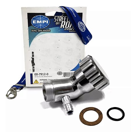 RESPIRO ÓLEO FUSCA BILLET EMPI CURVO ALUMÍNIO