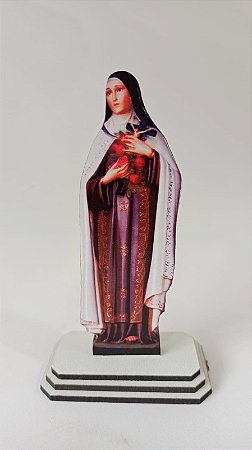 Pedestal de Madeira MDF Santa Teresinha do Menino Jesus