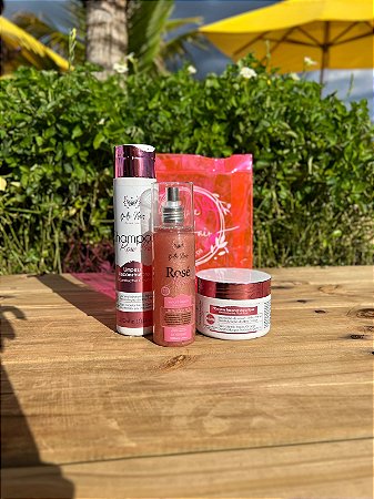 Reconstrução Rose Prime 300ML + Leave-in Rose Magic